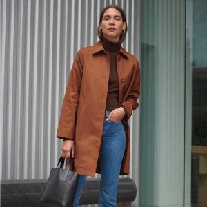 Everlane The Mac Coat in Cocoa Brown size 8